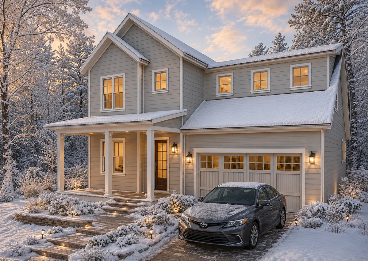 Main Images 3 – 2-Story House Plan 2583 ft²: 3 Beds, Home Office, 3 Baths, Open Floor Plan, 2-Car Garage — 94159R