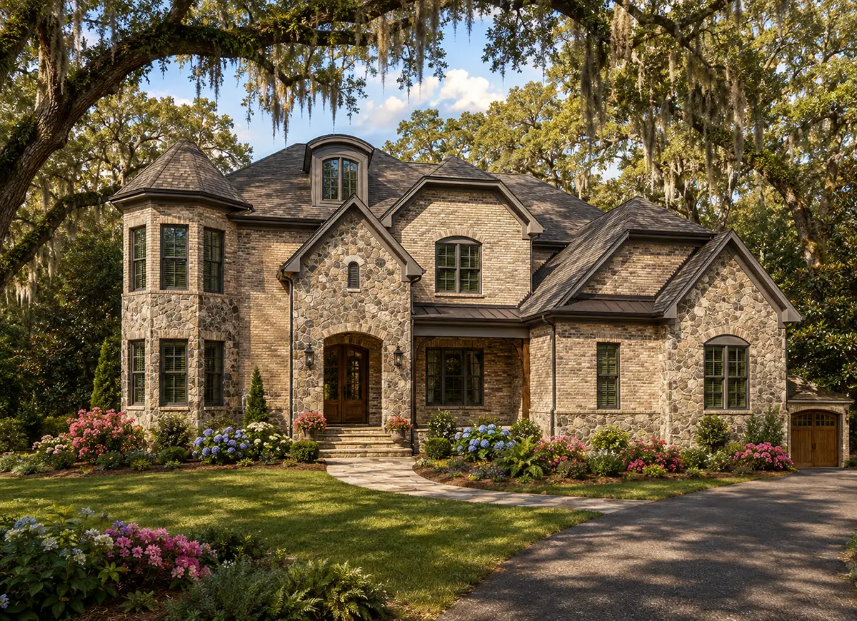Main Images 3 – 3-Story House Plan 5355 ft²: 5 Beds, Home Office, 5.5 Baths, 3-Car Garage — 85576R