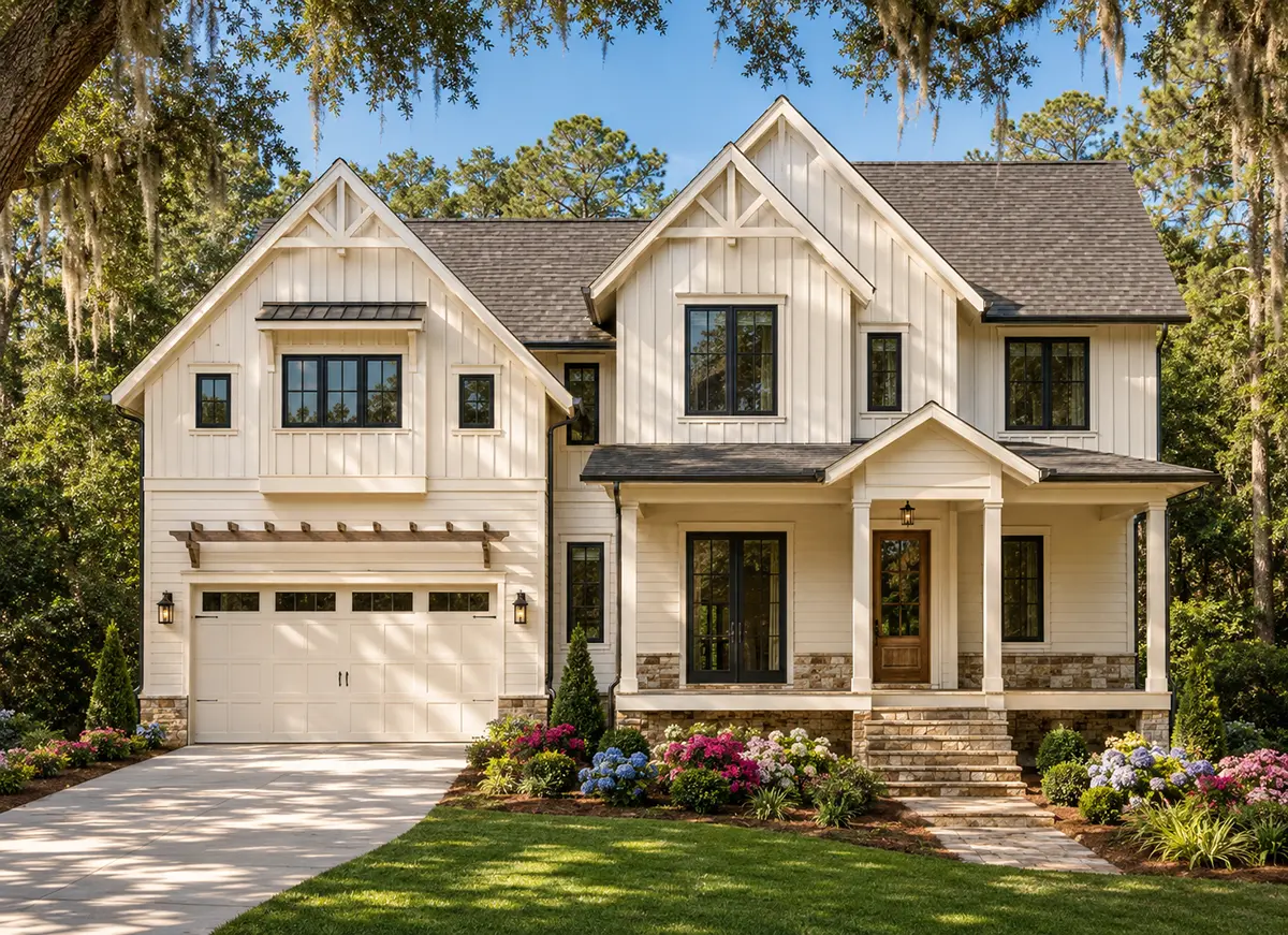 Main Images 2 – 2-Story House Plan 3154 ft²: 3 Beds, Home Office, 3.5 Baths, Open Floor Plan, 2-Car Garage — 21252R