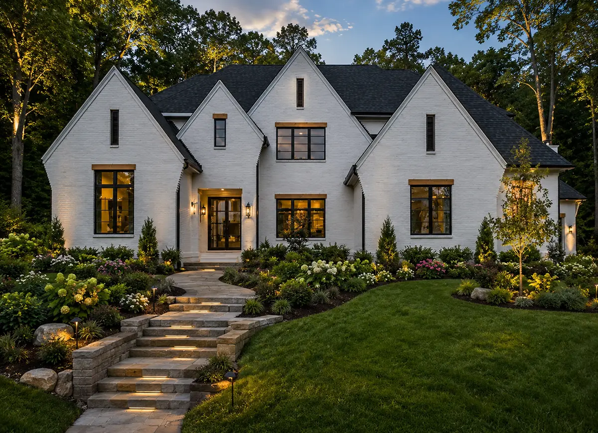 Main Images 2 – 2-Story House Plan with Basement 6450 ft²: 6 Beds, Home Office, 6.5 Baths, Open Floor Plan, 3-Car Garage — 36963R