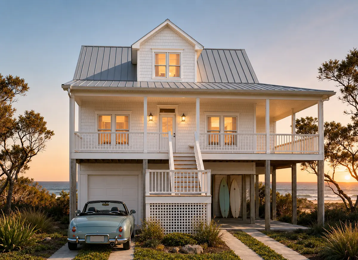 Main Images 4 – 3-Story House Plan 1704 ft²: 3 Beds, Home Office, 2 Baths, Open Floor Plan, 2-Car Garage — 92700R