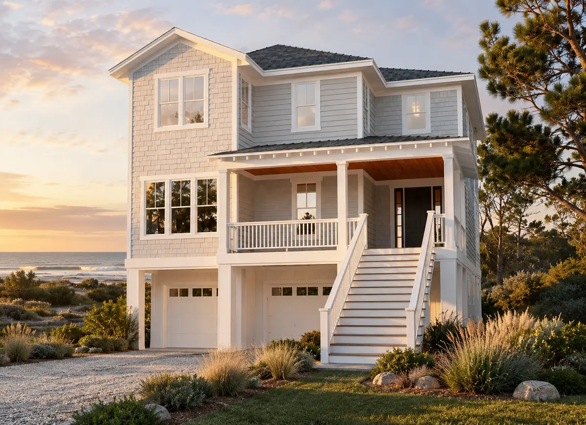 Main Images 3 – 3-Story House Plan 2785 ft²: 4 Beds, 3.5 Baths, Open Floor Plan, 2-Car Garage — 70970R
