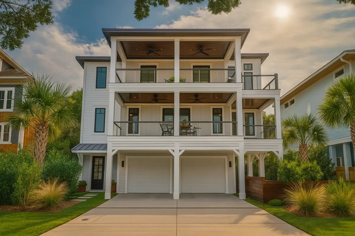 Main Images 4 – 3-Story House Plan 3315 ft²: 4 Beds, 4.5 Baths, Open Floor Plan, 2-Car Garage — 90946R