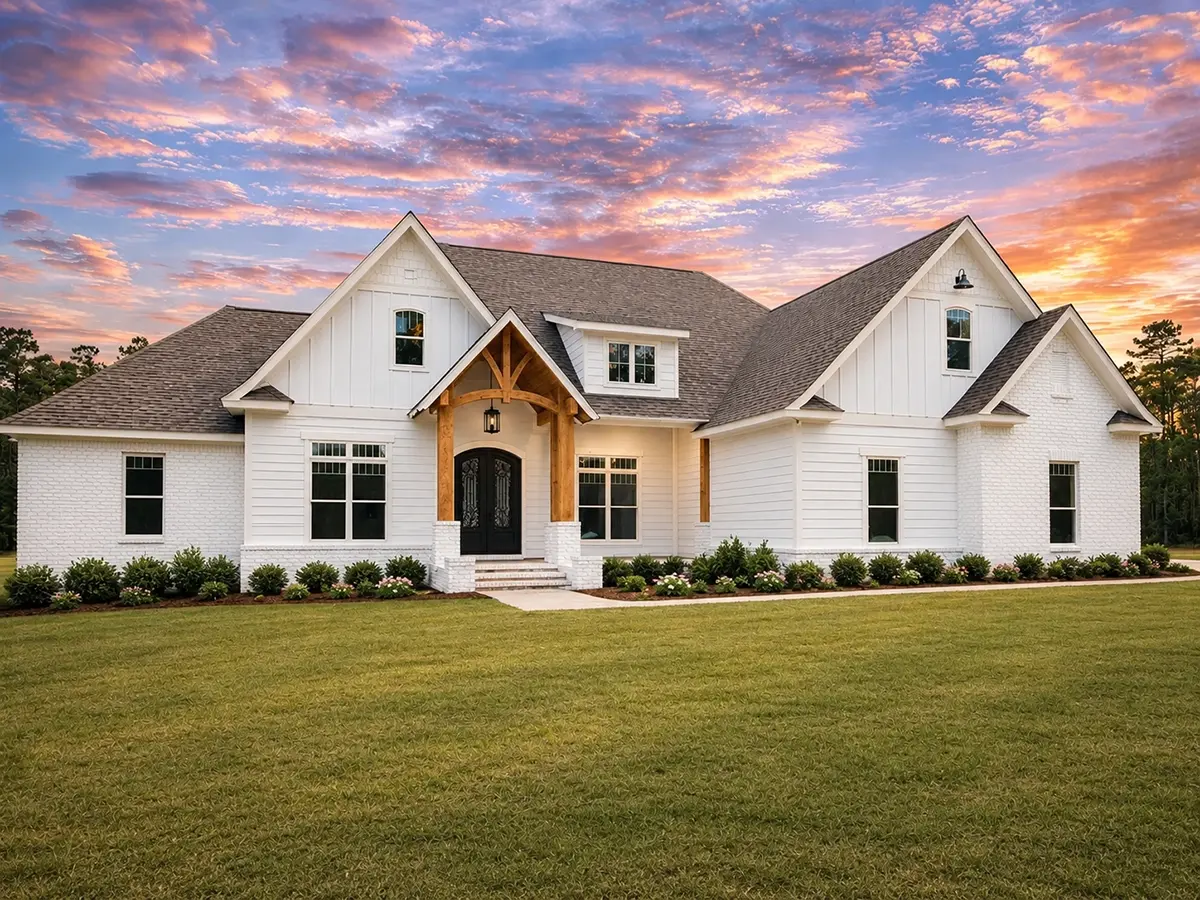 Main Images 4 – 1.5-Story House Plan 2589 ft²: 4 Beds, 3.5 Baths, Open Floor Plan, 2-Car Garage — 14691R