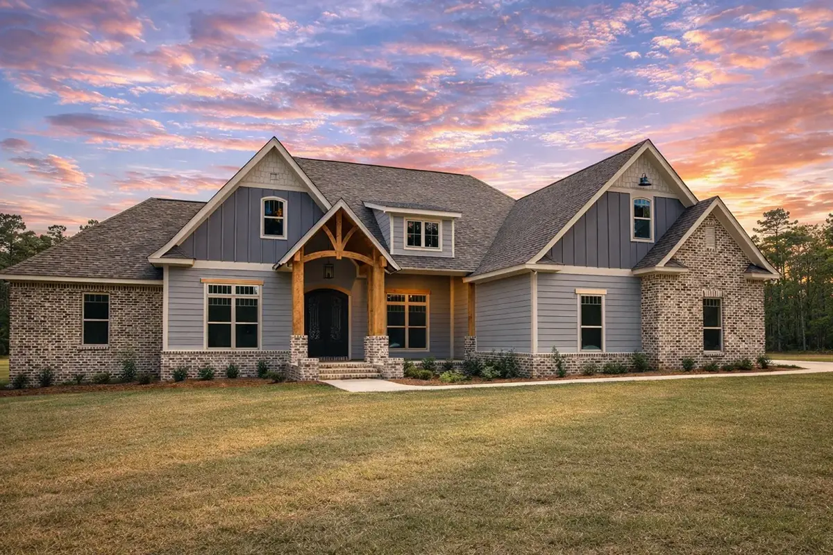 Main Images 5 – 1.5-Story House Plan 2589 ft²: 4 Beds, 3.5 Baths, Open Floor Plan, 2-Car Garage — 14691R