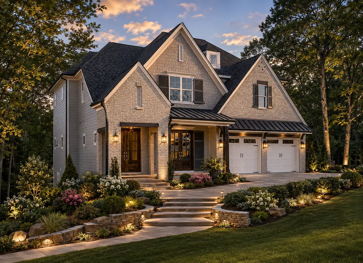 Main Images 2 – 2-Story House Plan 3223 ft²: 4 Beds, 4.5 Baths, Open Floor Plan, 2-Car Garage — 29805R