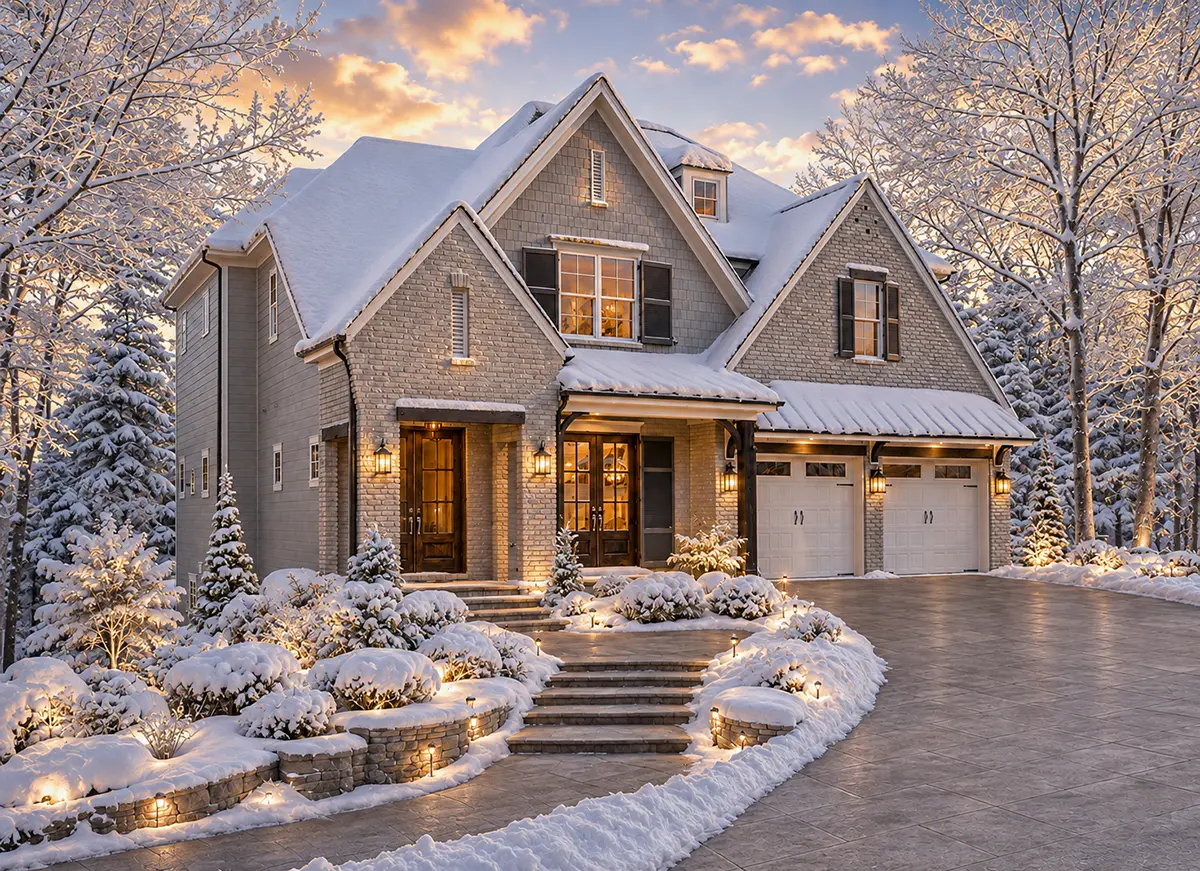 Main Images 3 – 2-Story House Plan 3223 ft²: 4 Beds, 4.5 Baths, Open Floor Plan, 2-Car Garage — 29805R