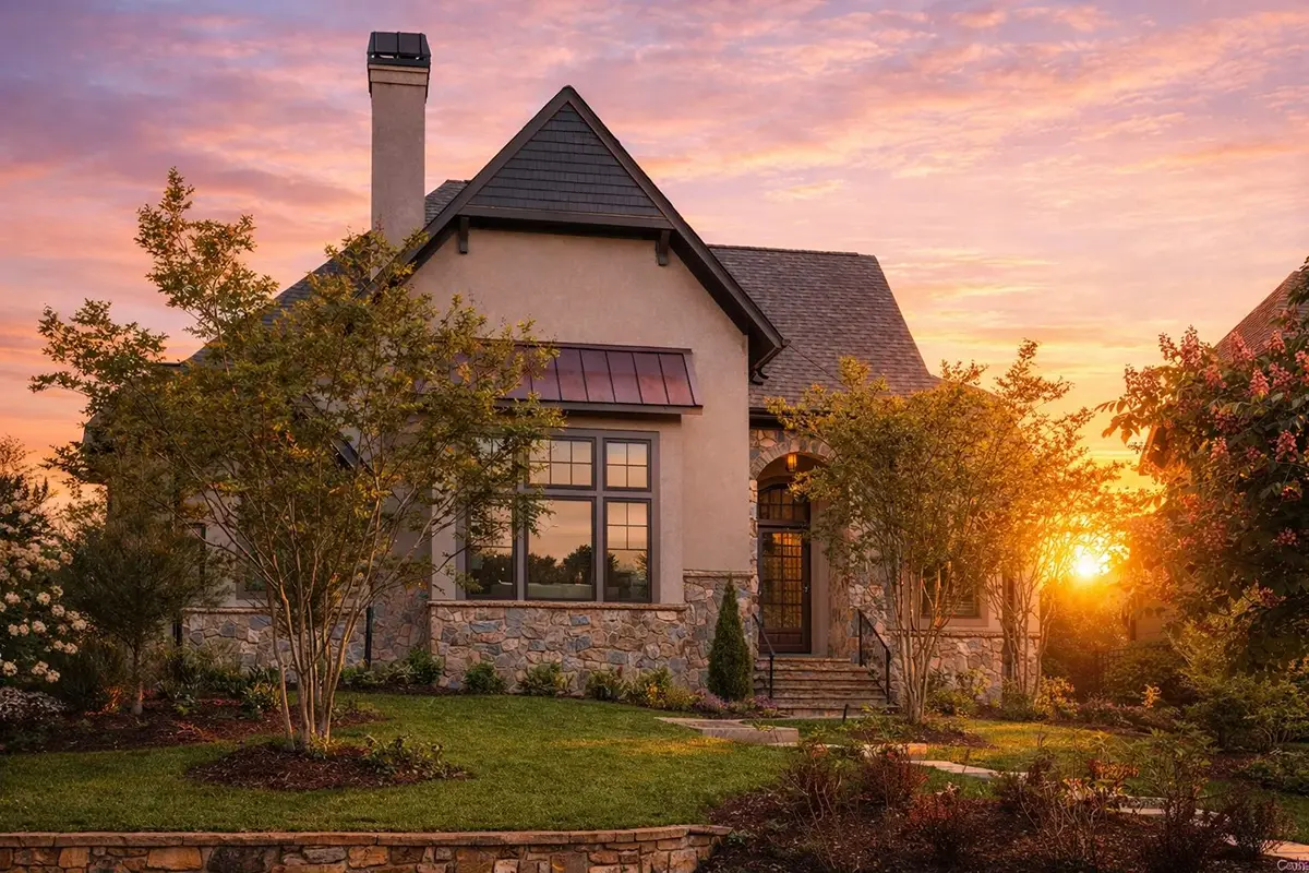 Main Images 4 – 1.5-Story House Plan 1890 ft²: 3 Beds, Home Office, 3.5 Baths, Open Floor Plan, 2-Car Garage — 91640R