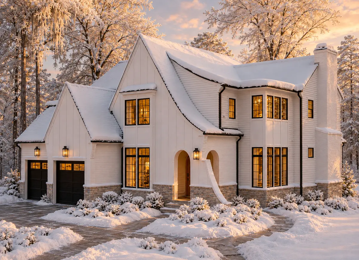 Main Images 4 – 2-Story House Plan 3590 ft²: 4 Beds, Home Office, 4.5 Baths, Open Floor Plan, 2-Car Garage — 74831R