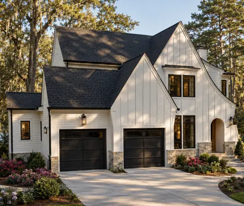 Thumbnail 1 – 2-Story House Plan 3590 ft²: 4 Beds, Home Office, 4.5 Baths, Open Floor Plan, 2-Car Garage — 74831R