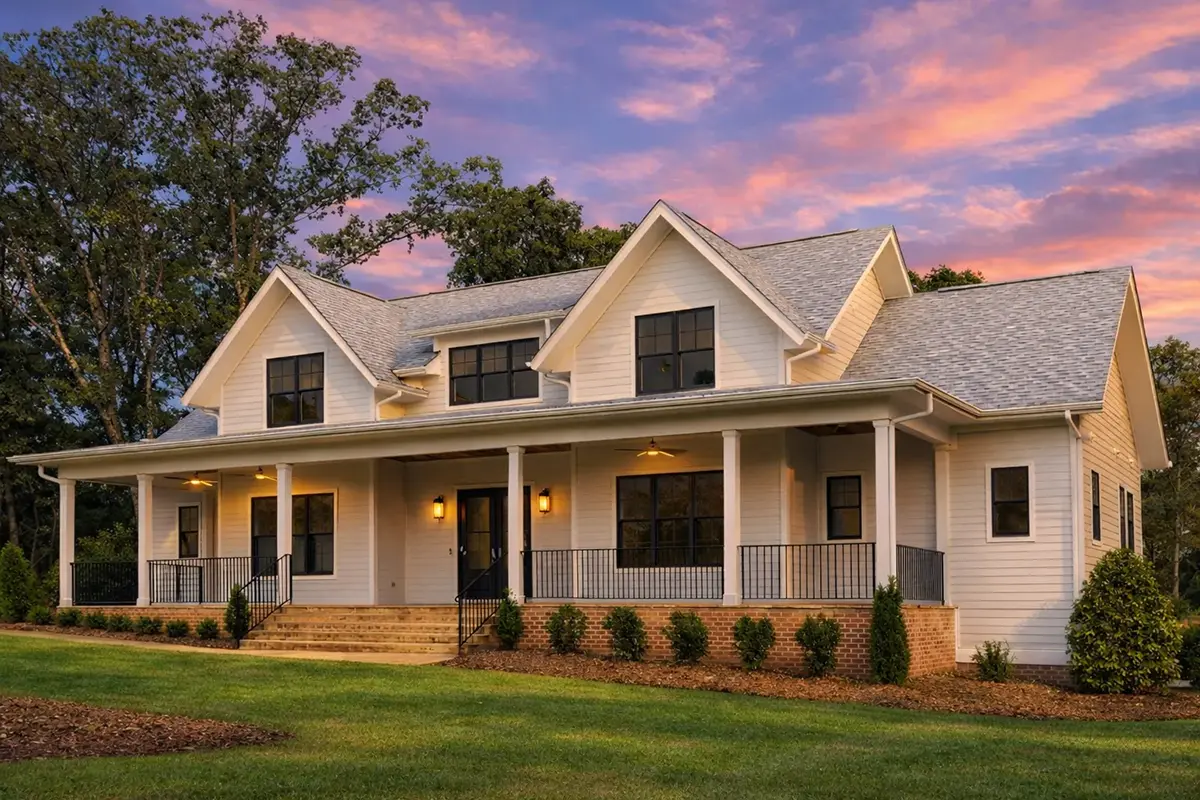 Main Images 4 – 1.5-Story House Plan 3669 ft²: 4 Beds, Home Office, 4.5 Baths, Open Floor Plan, 3-Car Garage — 11321R