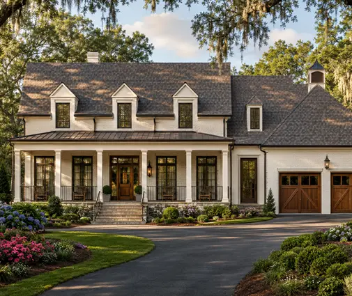 Thumbnail 1 – 2-Story House Plan 6086 ft²: 6 Beds, 6 Baths, 2-Car Garage — 25088R