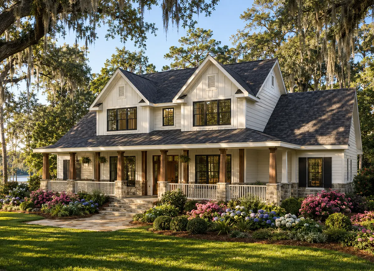 Main Images 2 – 2-Story House Plan 1980 ft²: 3 Beds, Home Office, 3.5 Baths, Open Floor Plan, 2-Car Garage — 71974R