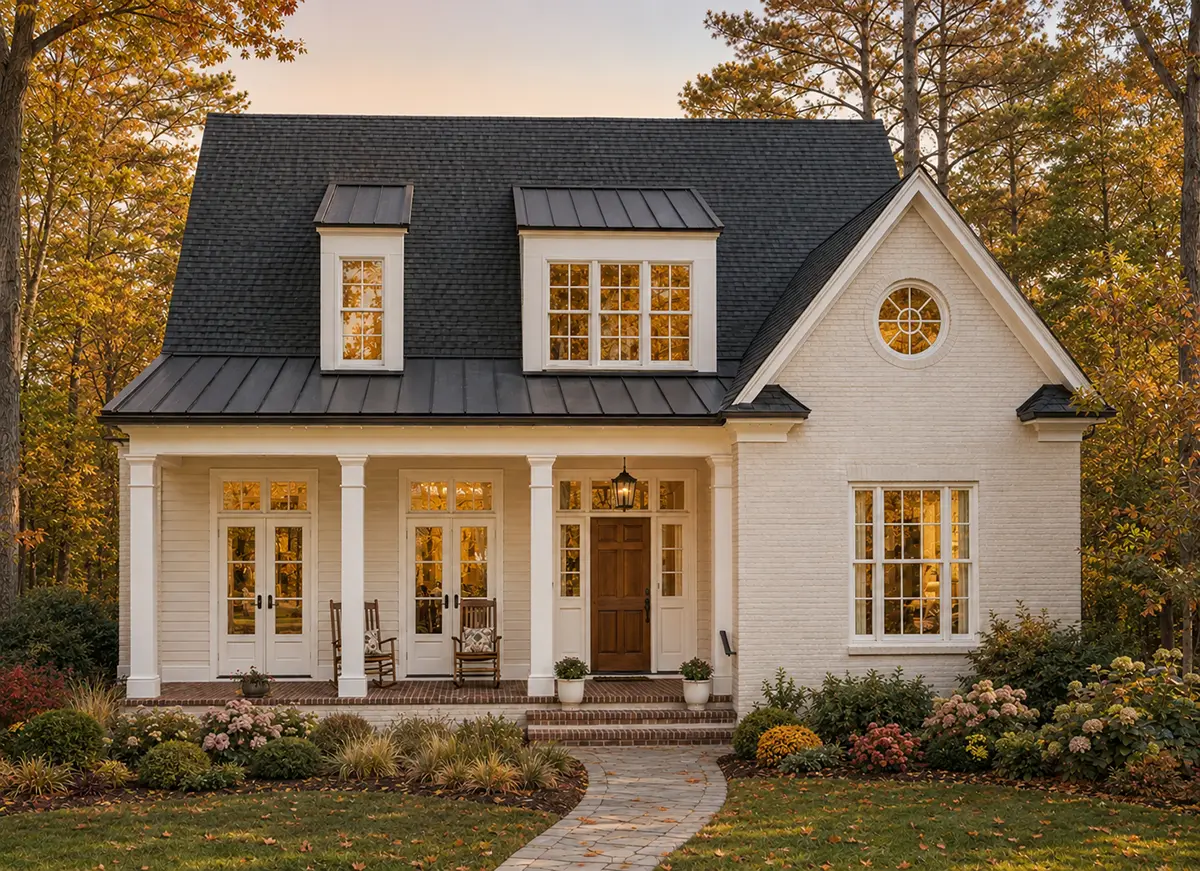Main Images 3 – 1.5-Story House Plan with Basement 3175 ft²: 4 Beds, Home Office, 5.5 Baths, Open Floor Plan, 2-Car Garage — 70856R