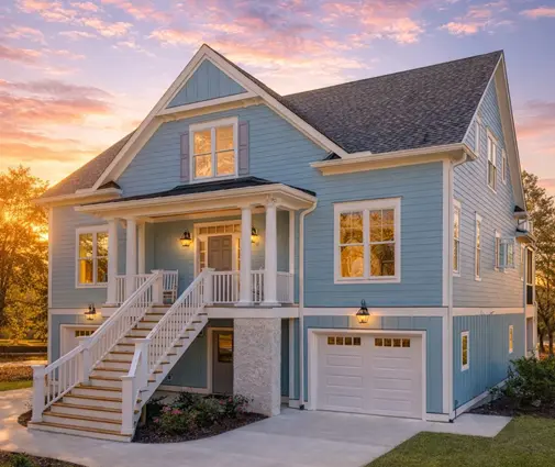 Thumbnail 1 – 3-Story House Plan 3291 ft²: 4 Beds, Home Office, 4.5 Baths, Open Floor Plan, 4-Car Garage — 47749R