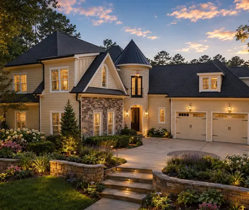 Thumbnail 1 – 2-Story House Plan 4300 ft²: 4 Beds, Home Office, 4 Baths, Open Floor Plan, 2-Car Garage — 88919R