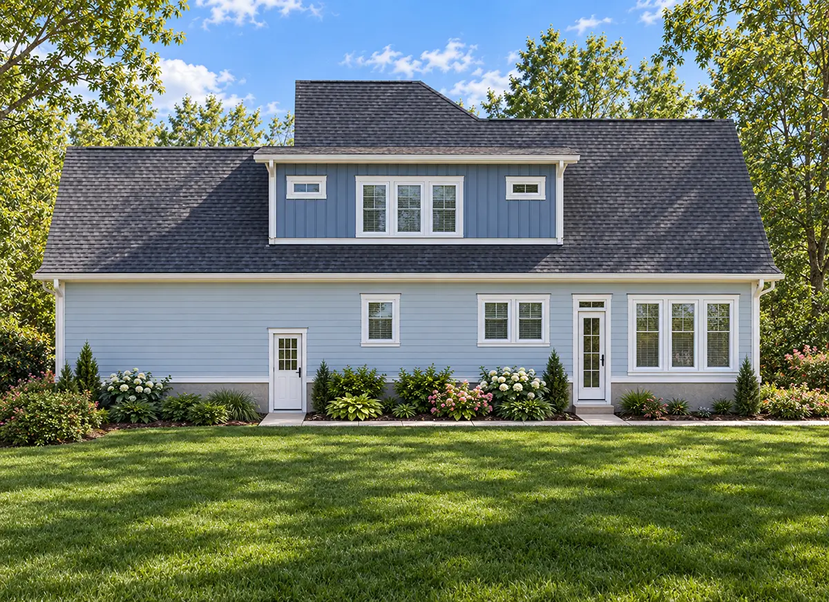 Main Images 3 – 1.5-Story House Plan 2823 ft²: 3 Beds, 3.5 Baths, Open Floor Plan, 2-Car Garage — 39612R