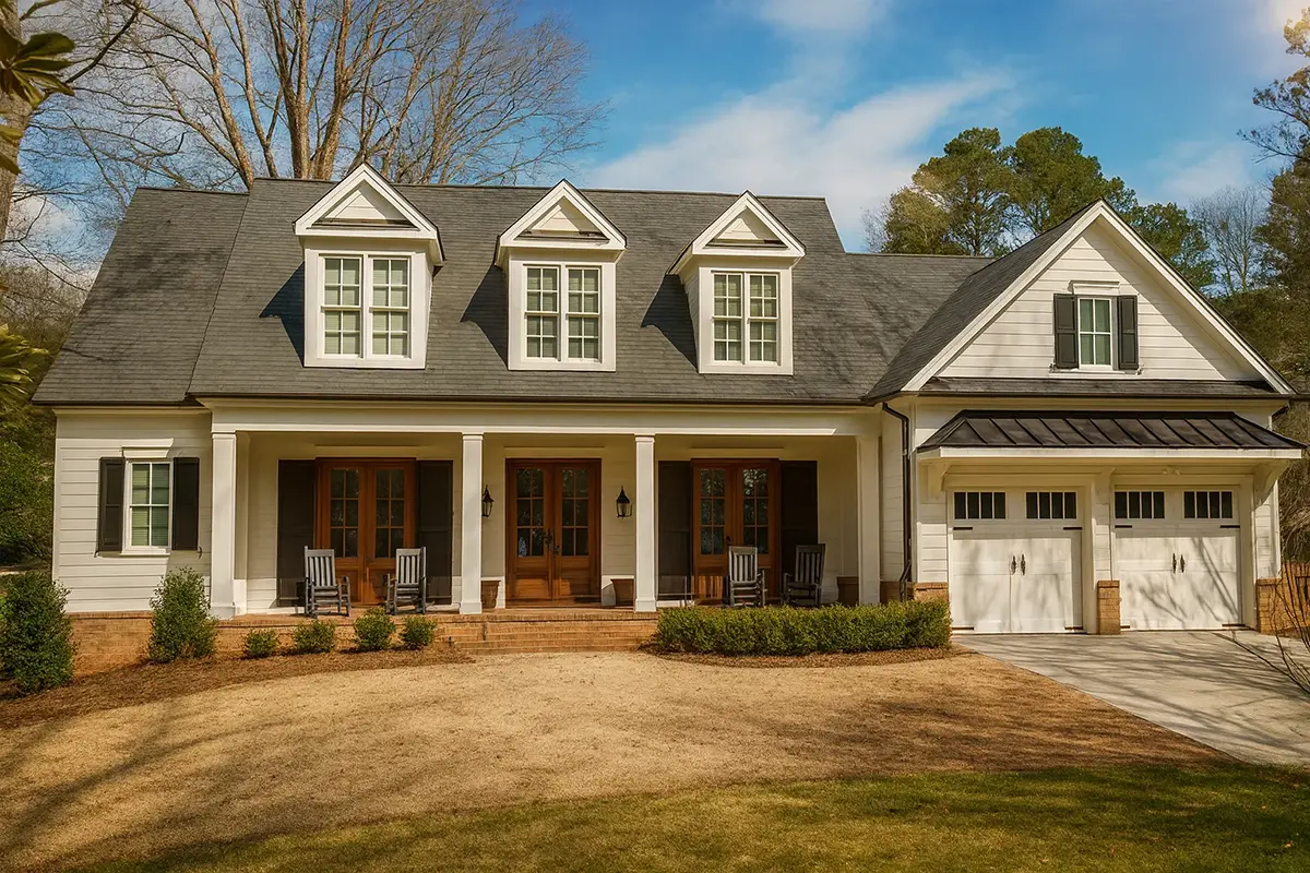 Actual Photos of House 6 – 1.5-Story House Plan 3539 ft²: 4 Beds, Home Office, 4.5 Baths, Open Floor Plan, 2-Car Garage — 45616R