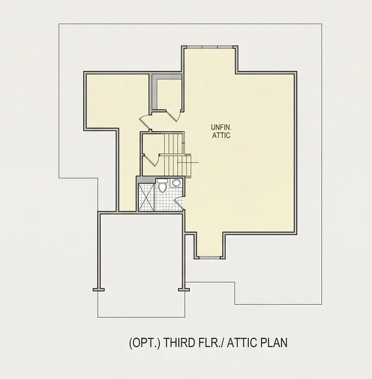 Basement 28 – 2-Story House Plan 4886 ft²: 5 Beds, Home Office, 4.5 Baths, Open Floor Plan, 2-Car Garage — 78053R