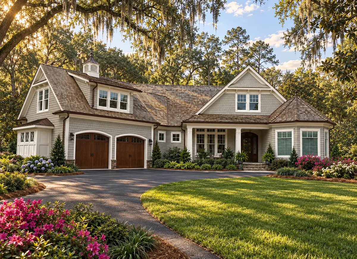 Main Images 4 – 1-Story House Plan 4304 ft²: 4 Beds, Home Office, 4 Baths, Open Floor Plan, 2-Car Garage — 98458R