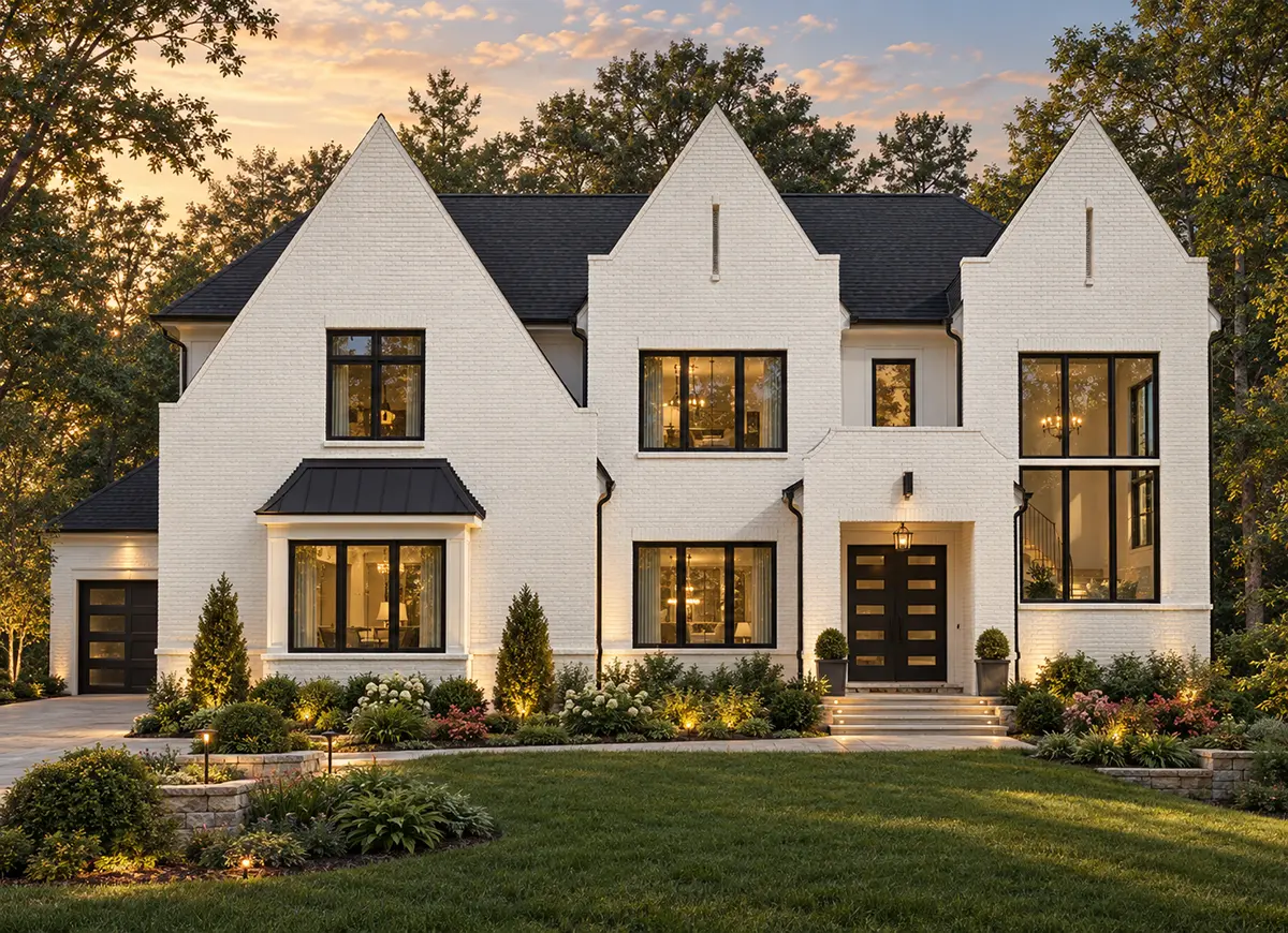 Main Images 2 – 2-Story House Plan with Basement 6713 ft²: 5 Beds, Home Office, 6 Baths, Open Floor Plan, 3-Car Garage — 82614R