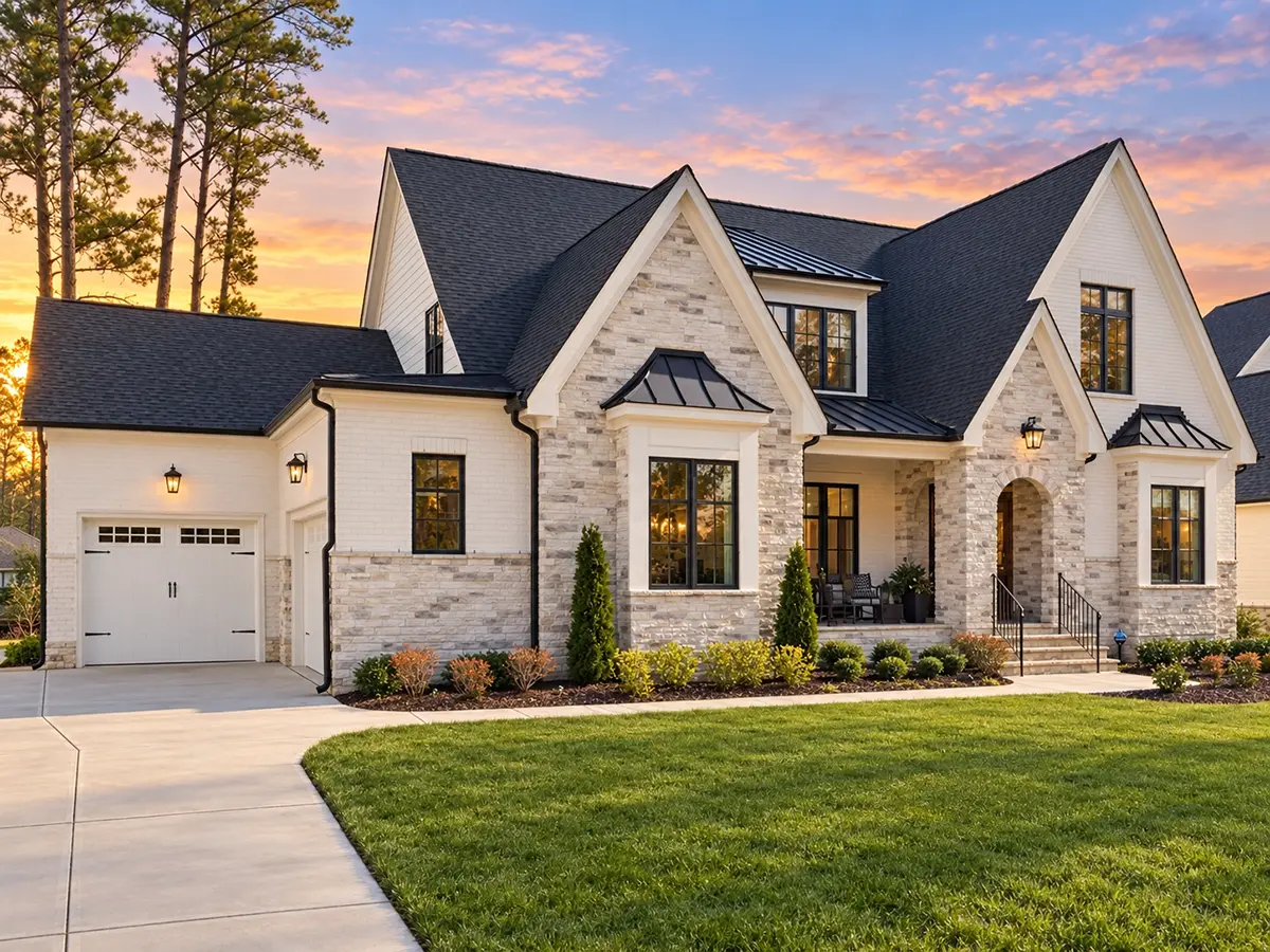 Main Images 4 – 1.5-Story House Plan 4620 ft²: 6 Beds, 5.5 Baths, Open Floor Plan, 3-Car Garage — 85530R
