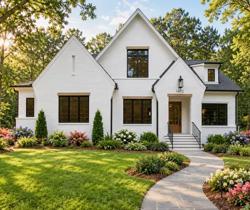 Thumbnail 1 – 2-Story House Plan 4277 ft²: 4 Beds, Home Office, 5 Baths, Open Floor Plan, 3-Car Garage — 38077R