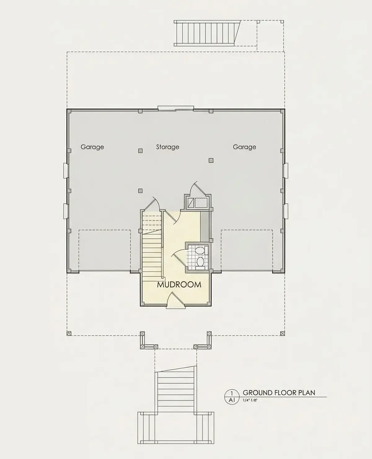Basement 7 – 3-Story House Plan 2676 ft², 4 Beds — 53827R