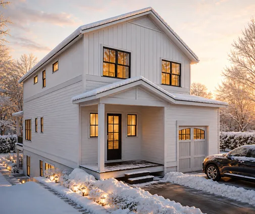 Thumbnail 1 – 2-Story House Plan 656 ft²: 3 Beds, 2.5 Baths, 2-Car Garage — 95064R