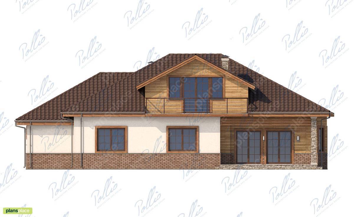 2-Story House Plan with 2 Bedrooms and Home Office - 91554C