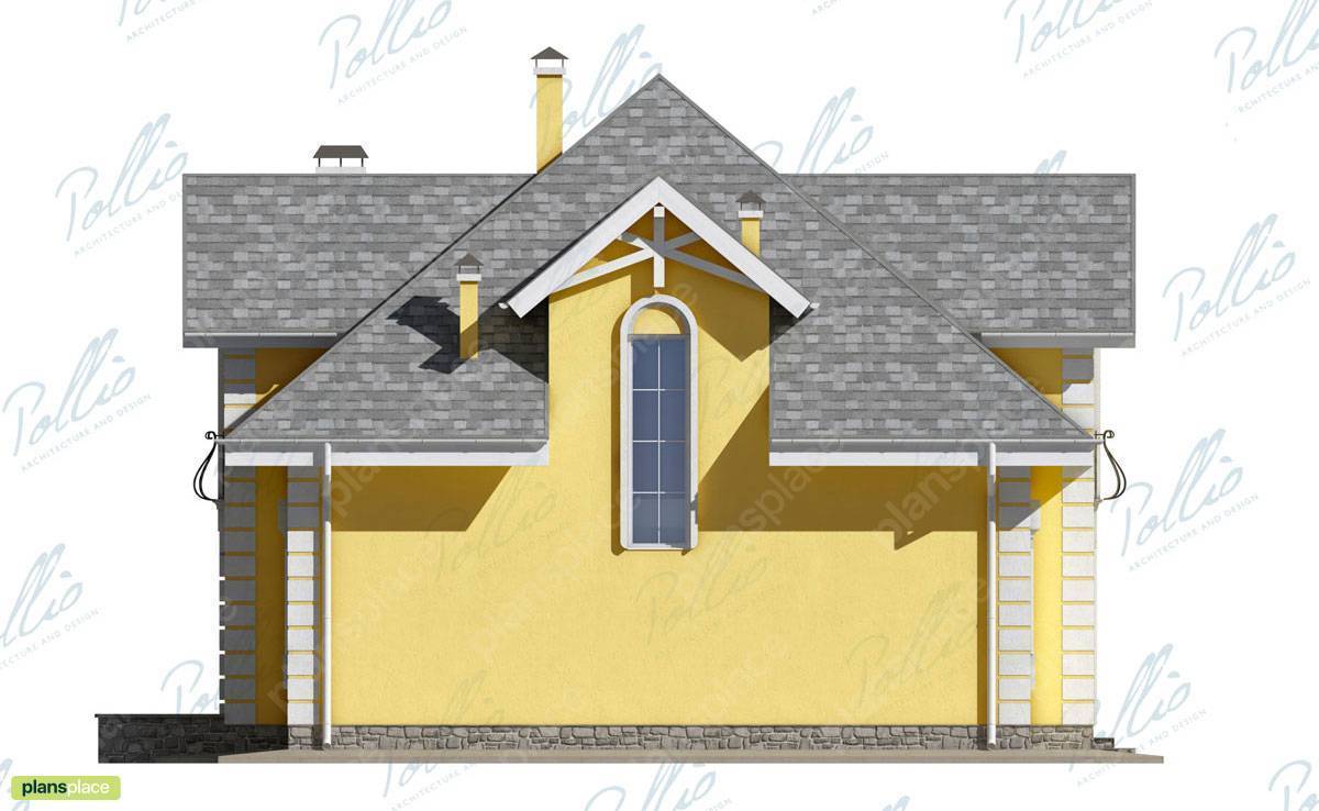 European House Plan with 5 Bedrooms and Fireplace - 58561C