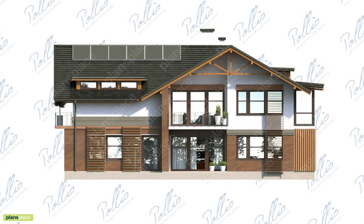 2-Story Plan with Master Bedroom Upstairs and Home Office - 42983R