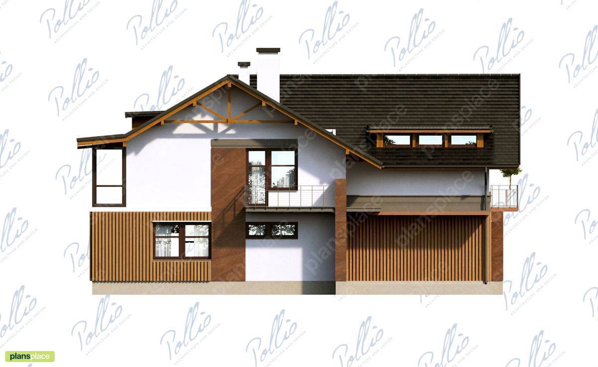 2-Story Plan with Master Bedroom Upstairs and Home Office - 42983R