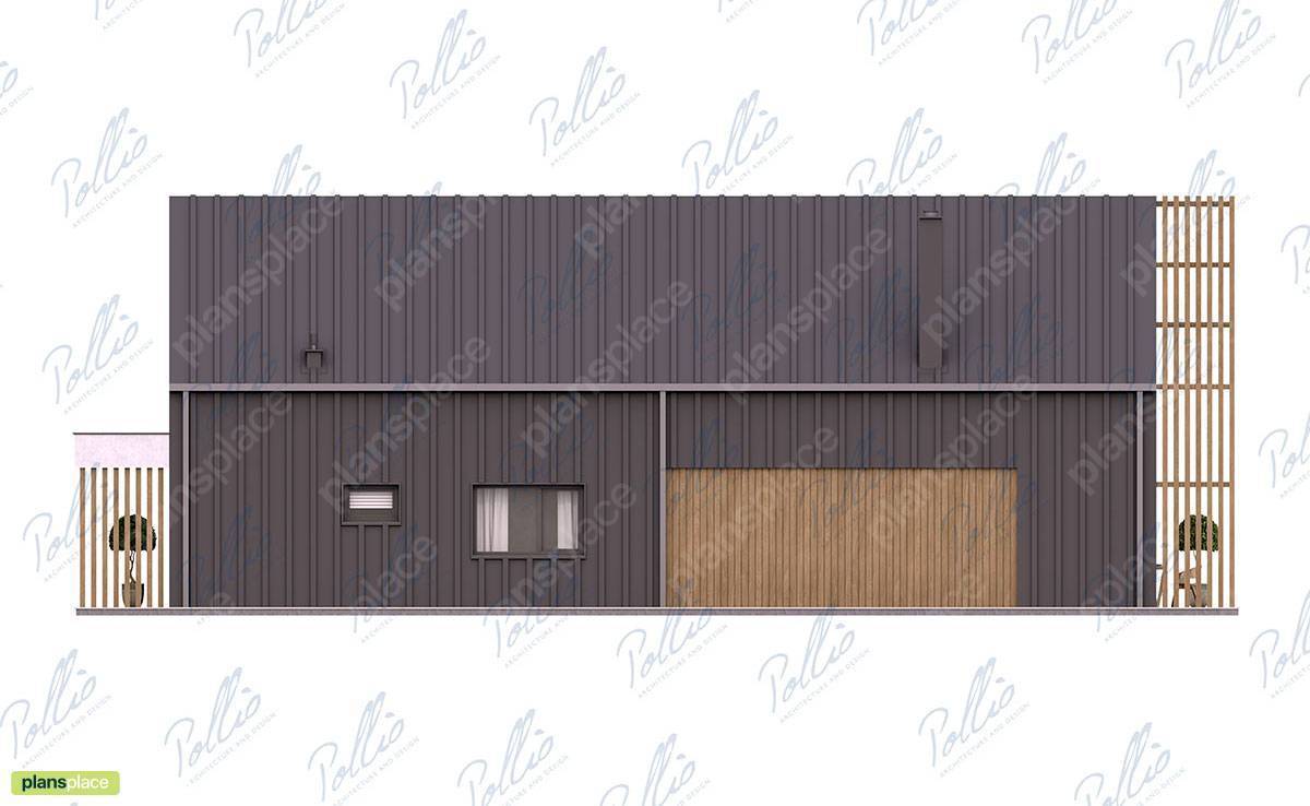 Narrow Lot Barn Home Plan with 2-Story Great Room - 50423R