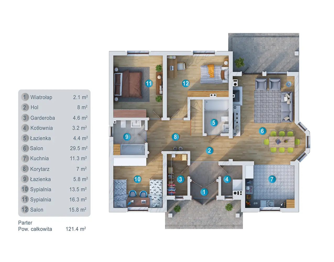 House Plan: 1766 ft², 1.5 Stories, 4 Beds, Home Office, 3 Baths, Open Floor Plan