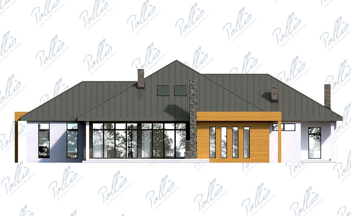 House Plan: 2375 ft², 1 Story, 3 Beds, Home Office, 3 Baths, Open Floor Plan, 2-Car Garage