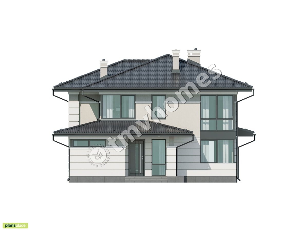 Traditional House with Rear Porch und Open Floor Plan - 98174R