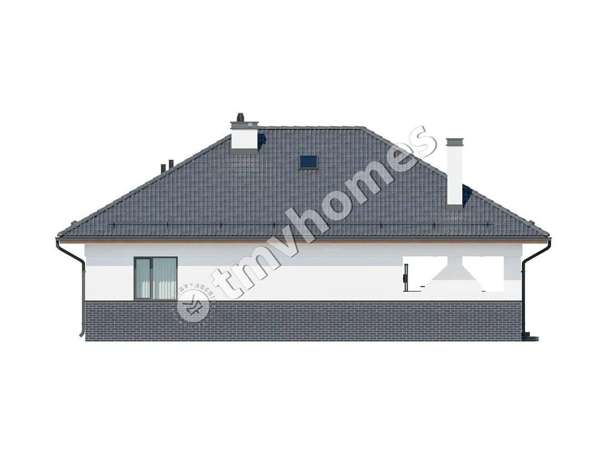House Plan: 1076 ft², 1 Story, 2 Beds, 1 Baths, Open Floor Plan