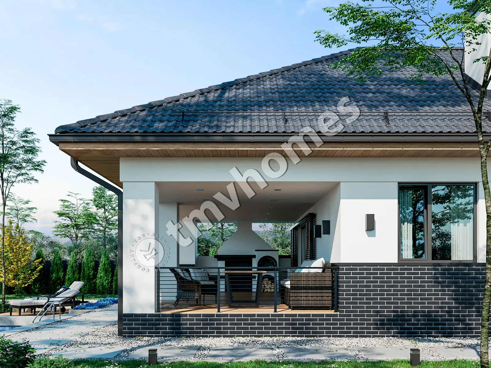 House Plan: 1076 ft², 1 Story, 2 Beds, 1 Baths, Open Floor Plan