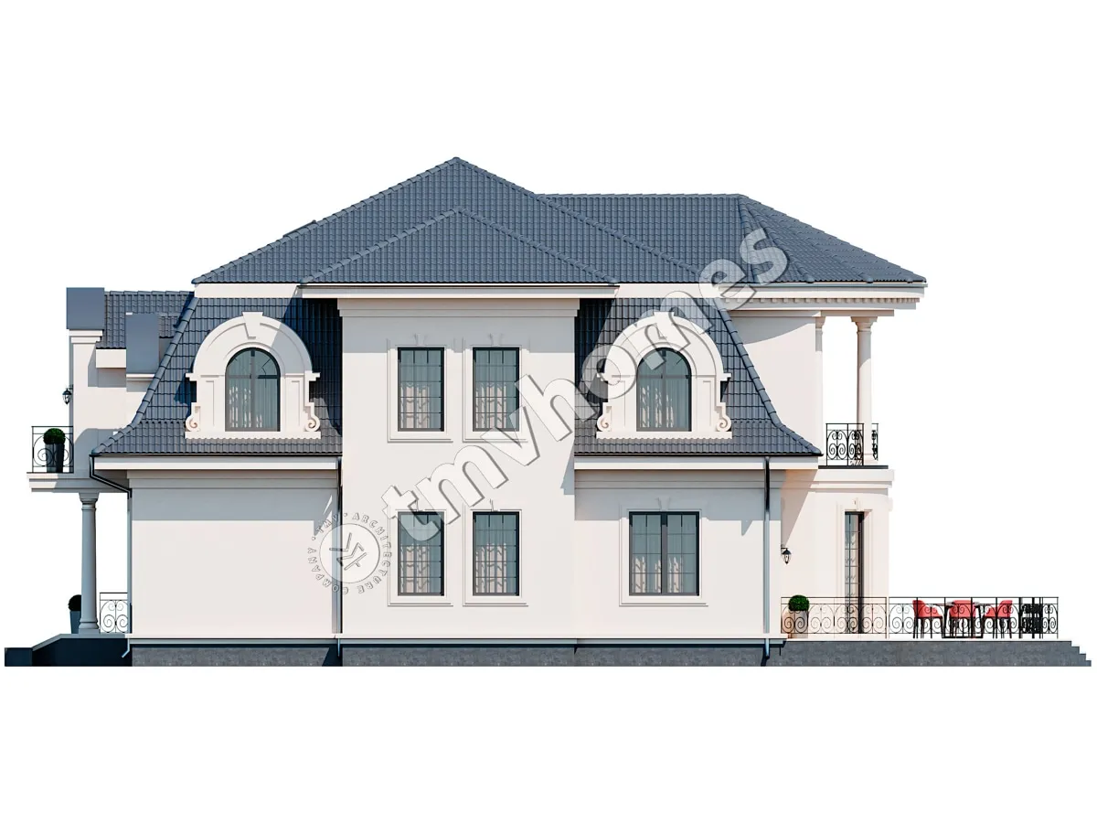 House Plan: 3857 ft², 2 Stories, 4 Beds, 4 Baths