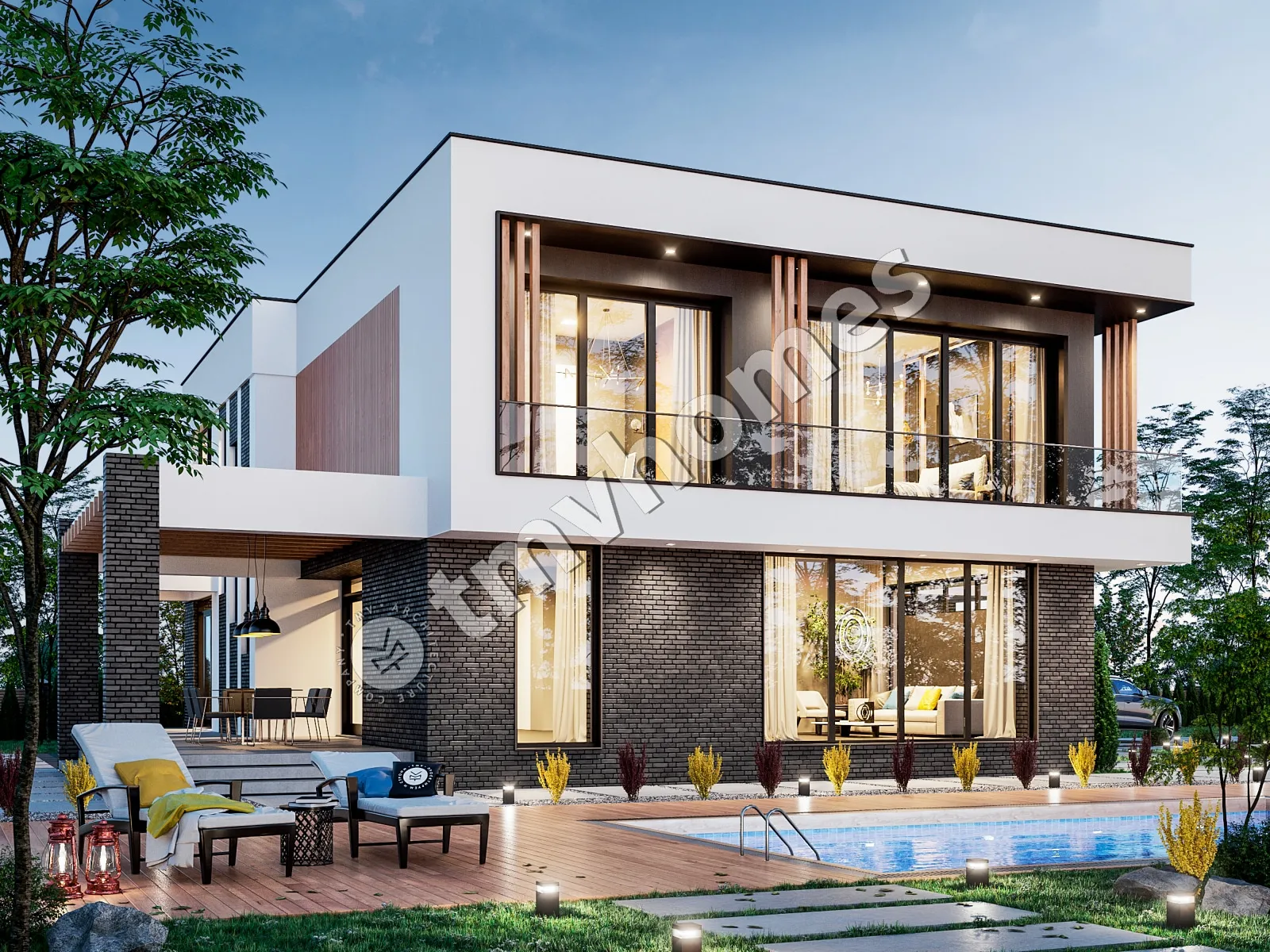 House Plan: 3159 ft², 2 Stories, 4 Beds, Home Office, 3 Baths, Open Floor Plan, 2-Car Garage