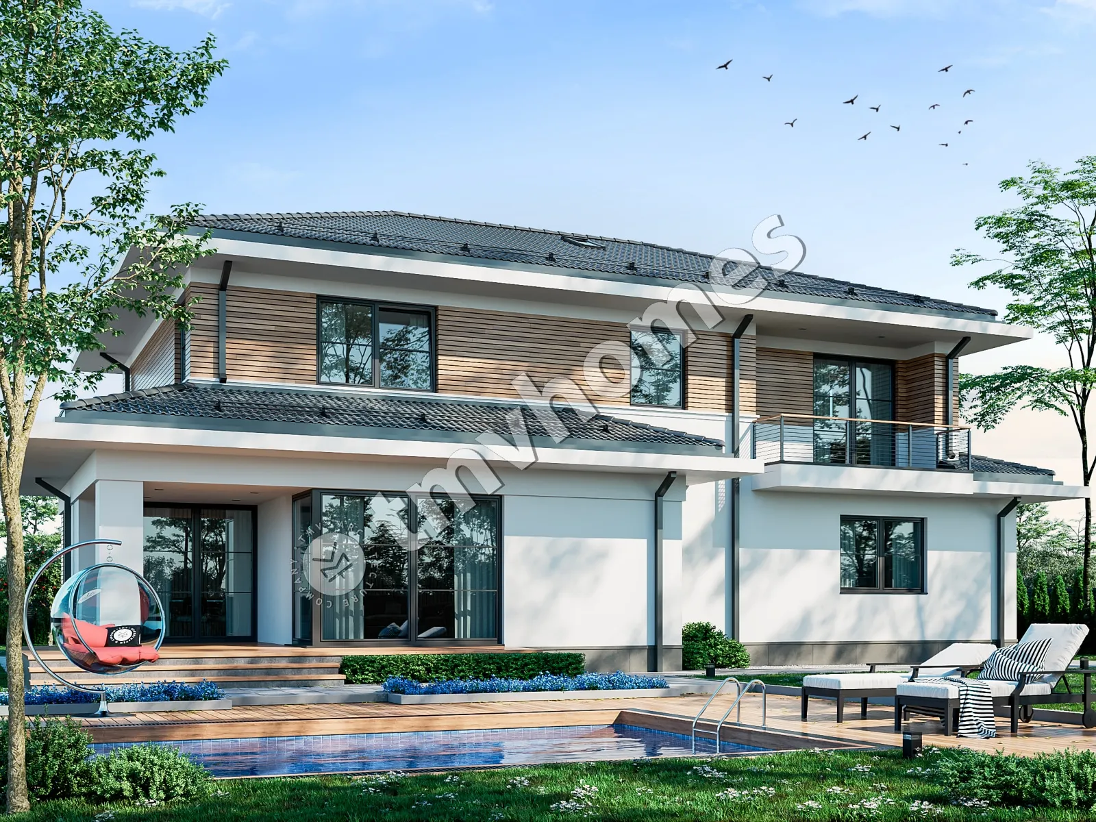 House Plan: 2622 ft², 2 Stories, 4 Beds, Home Office, 3 Baths, Open Floor Plan, 2-Car Garage