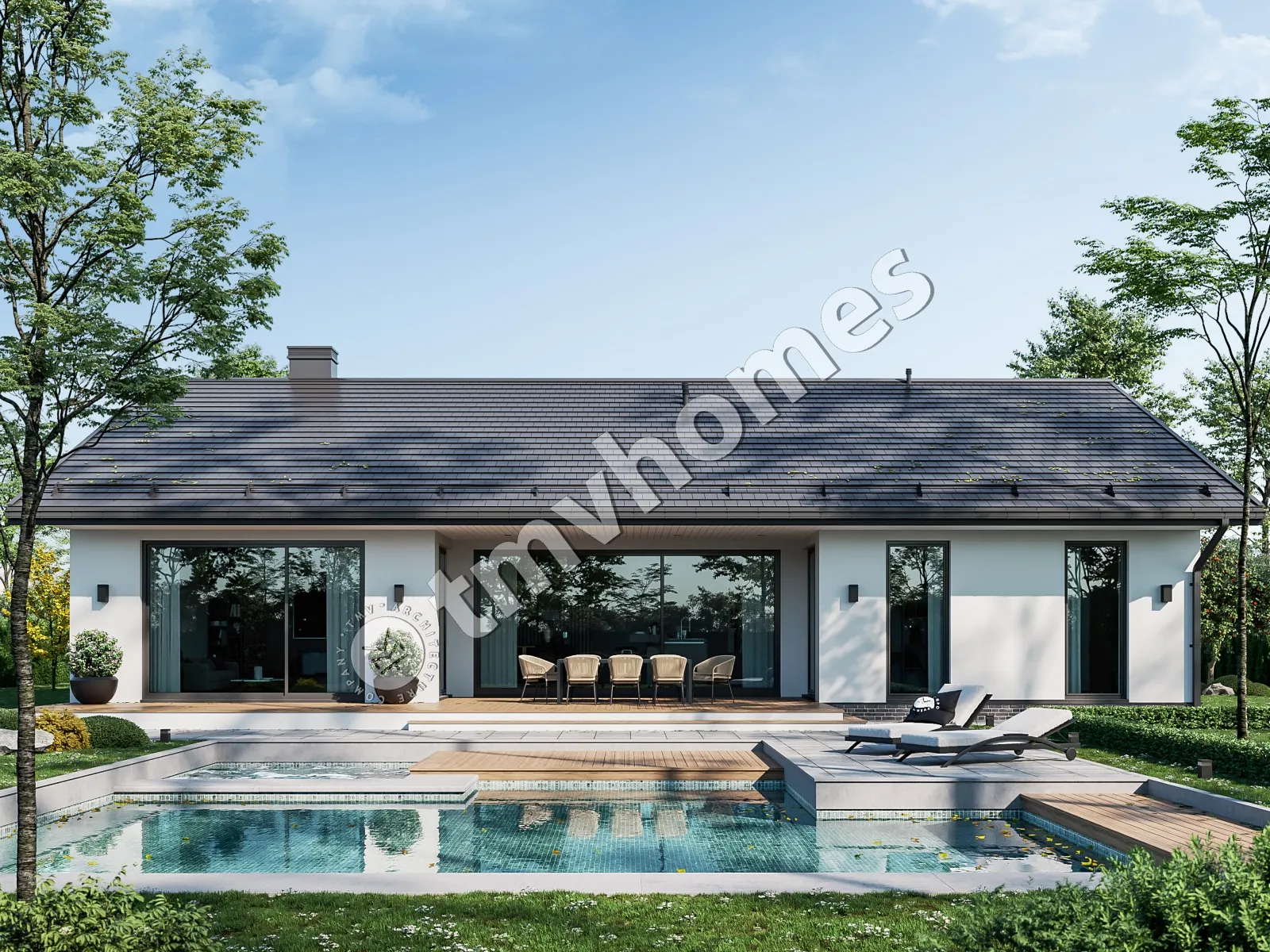 House Plan: 1833 ft², 1 Story, 2 Beds, Home Office, 2 Baths, Open Floor Plan