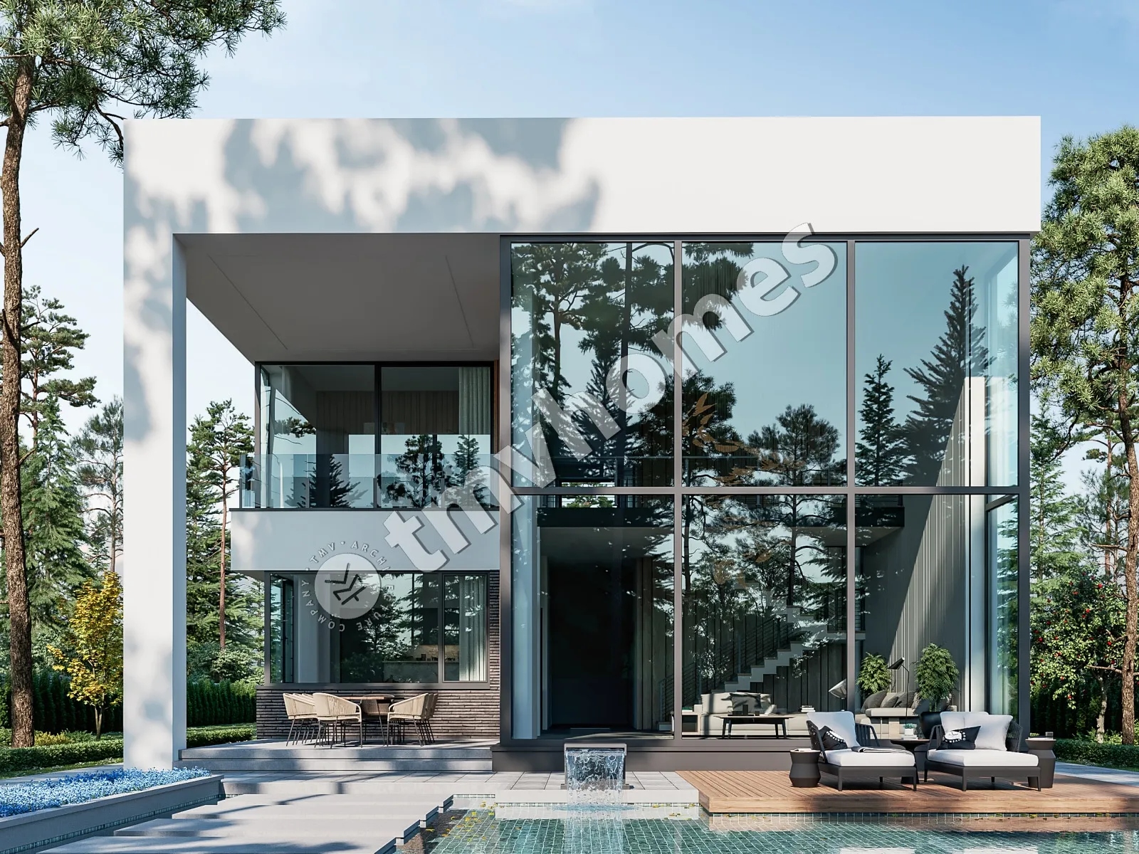 House Plan: 3954 ft², 2 Stories, 3 Beds, Home Office, 4 Baths, Open Floor Plan, 2-Car Garage