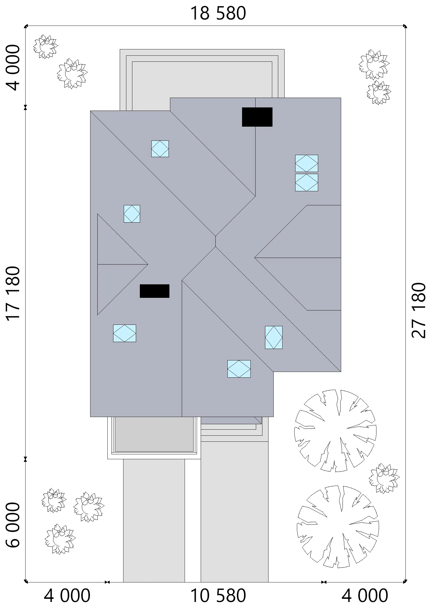 House Plan: 2202 ft², 1.5 Stories, 3 Beds, Home Office, 3 Baths, Open Floor Plan, 1-Car Garage