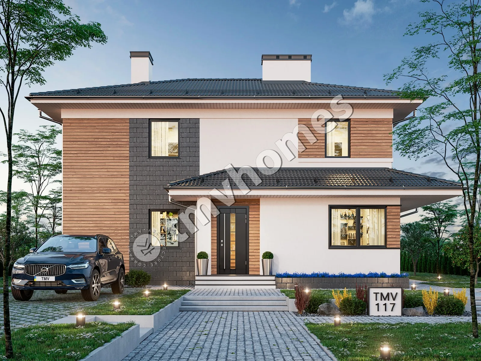 House Plan: 1995 ft², 2 Stories, 3 Beds, 3 Baths