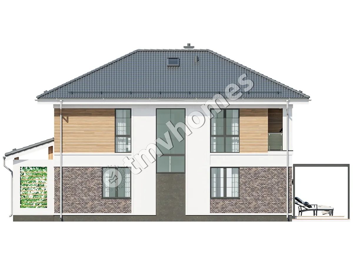 House Plan: 1958 ft², 2 Stories, 5 Beds, 2 Baths, Open Floor Plan
