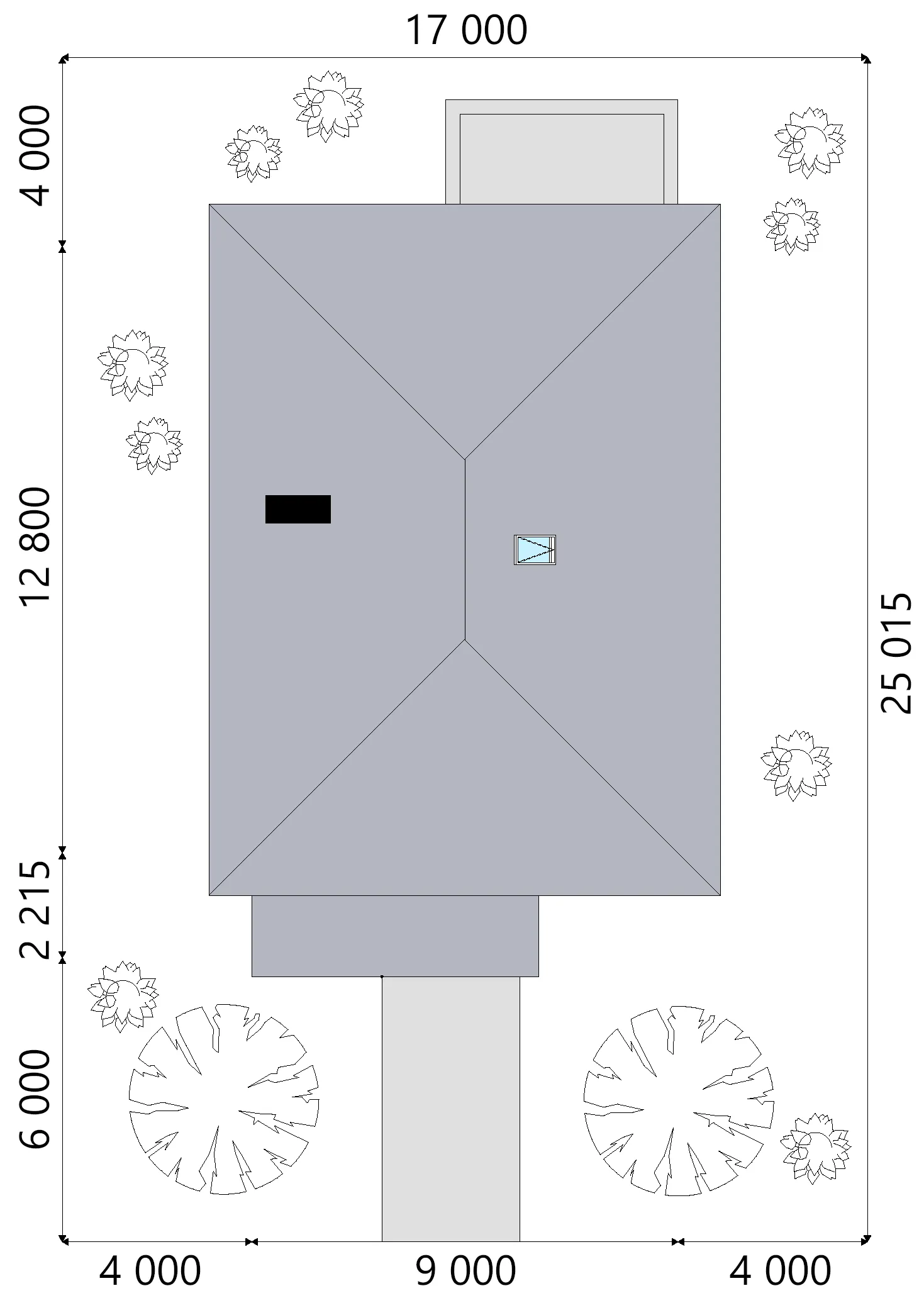 House Plan: 1958 ft², 2 Stories, 5 Beds, 2 Baths, Open Floor Plan