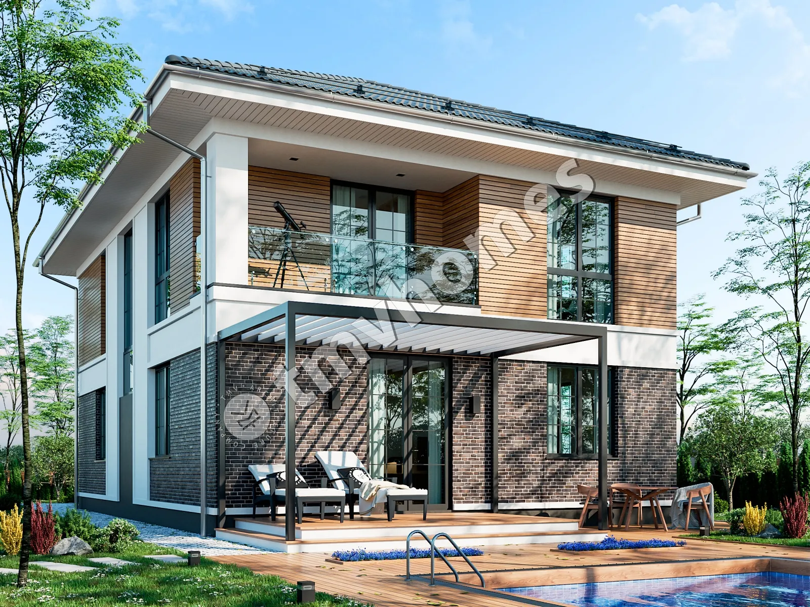 House Plan: 1958 ft², 2 Stories, 5 Beds, 2 Baths, Open Floor Plan