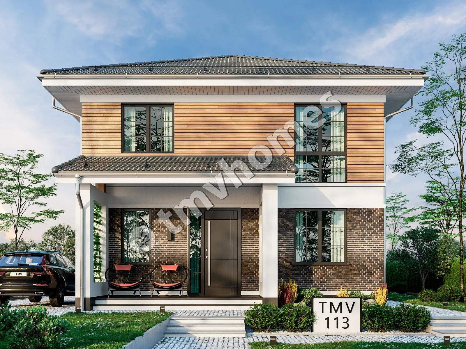 House Plan: 1958 ft², 2 Stories, 5 Beds, 2 Baths, Open Floor Plan